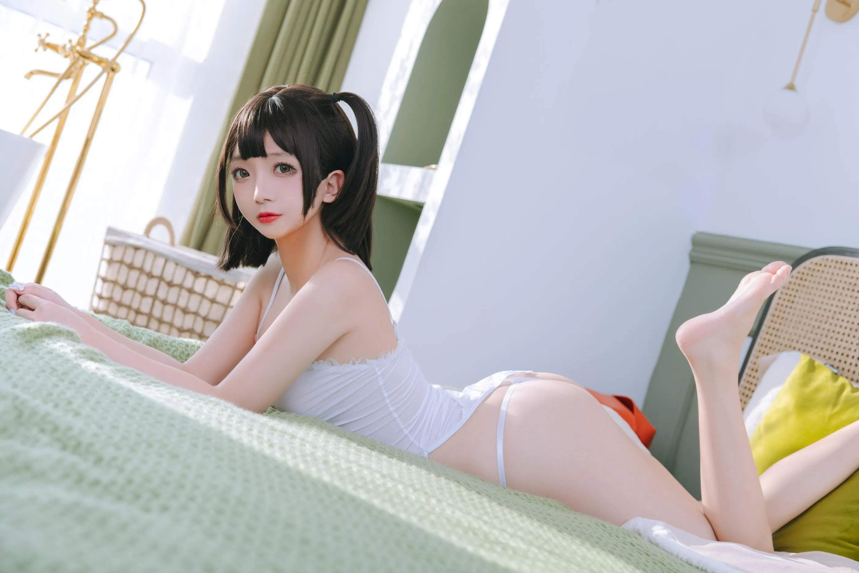 日奈娇 – NO.43 湿身小白裙 [70P]插图4